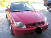1998 Red Honda civic si Coupe