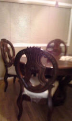 Ornate Dinning Room Set (Round Table and 4 Chairs)